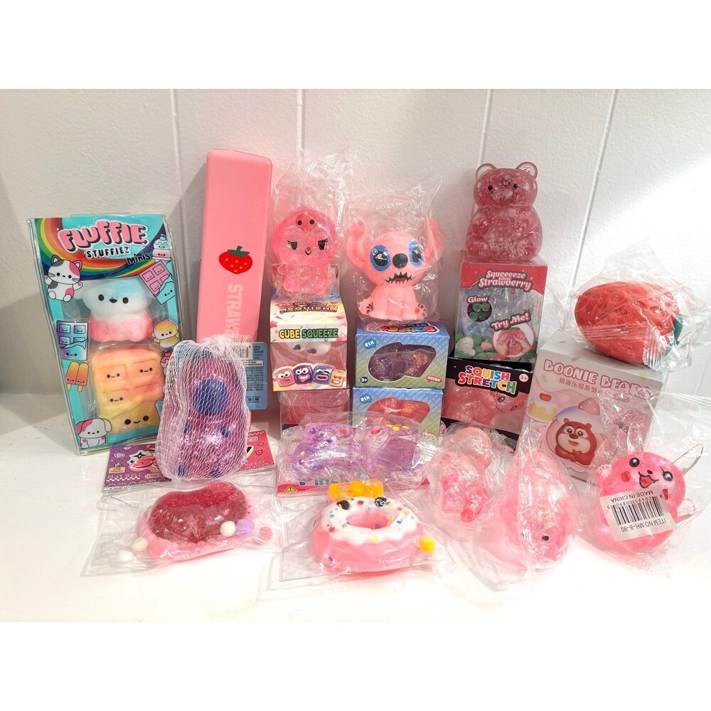 RMS Crazy Fun Five Below squishy sugar, Taba, Butter huge PINK LOT of 22